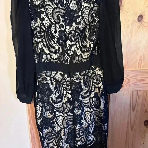 NWT Long Sleeve Lace Dress With Pearl Buttons‎ Size Large - Picture 8 of 9